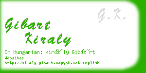 gibart kiraly business card